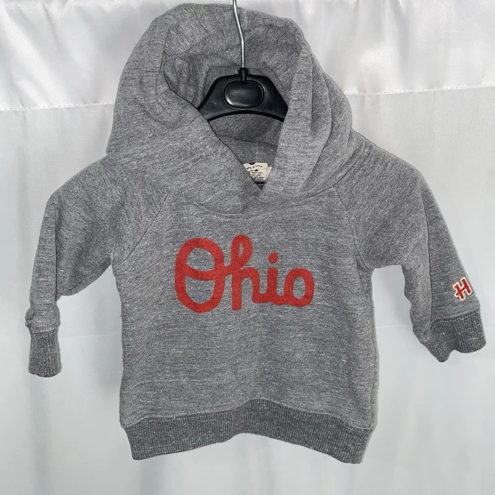 Homage Ohio State University Buckeyes Script Ohio Hoodie Baby sz 3-6 Months